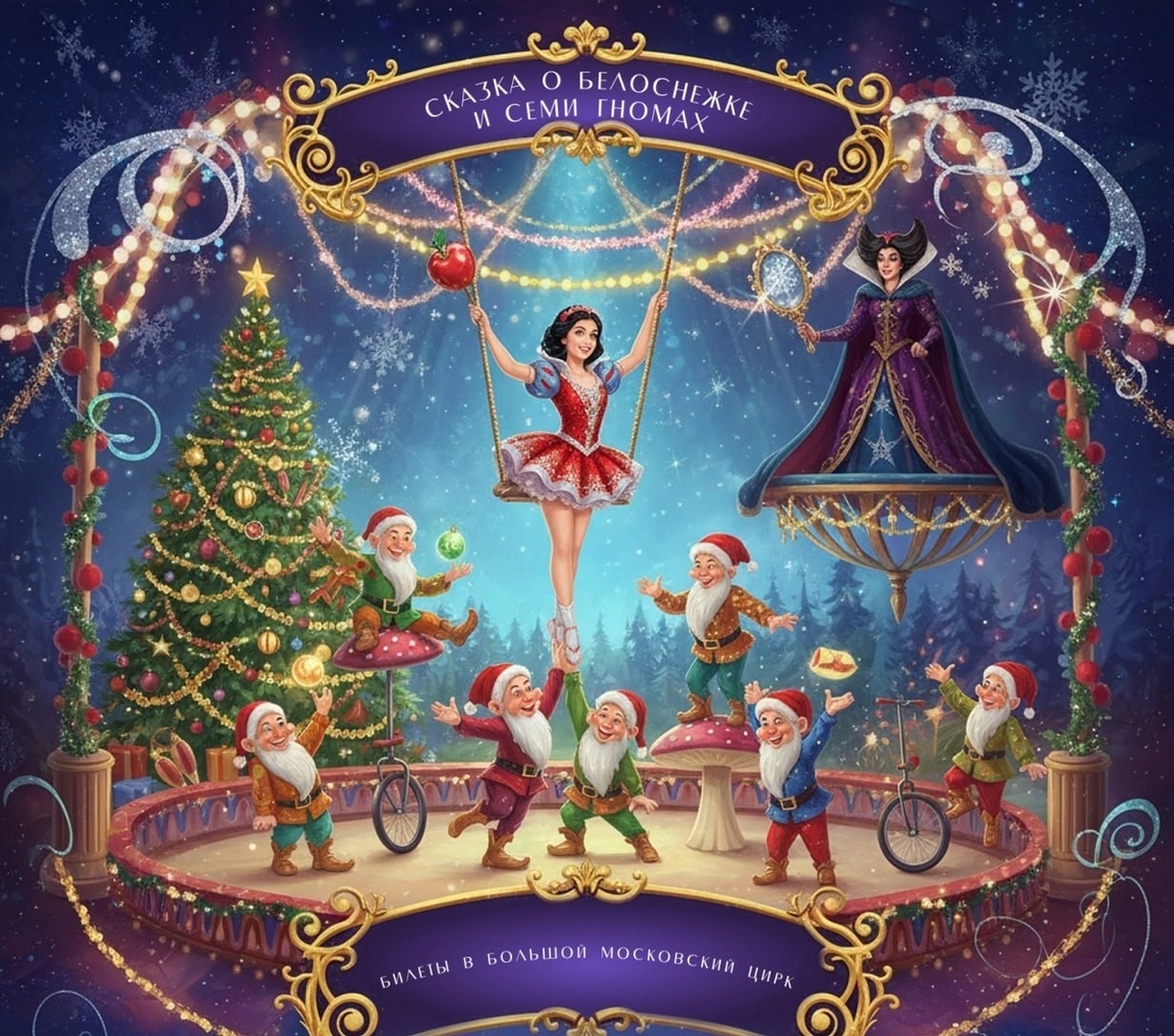 Сказка о Белоснежке и семи гномах